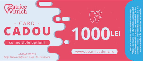 Card Cadou 1000 lei - Servicii Stomatologice